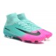 Nike Mercurial Superfly V FG ACC Chaussure de Football Rose Bleu Noir
