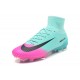Nike Mercurial Superfly V FG ACC Chaussure de Football Rose Bleu Noir