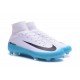 Nike Mercurial Superfly V FG ACC Chaussure de Football Blanc Bleu Noir