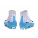 Nike Mercurial Superfly V FG ACC Chaussure de Football Blanc Bleu Noir