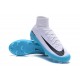 Nike Mercurial Superfly V FG ACC Chaussure de Football Blanc Bleu Noir