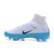 Nike Mercurial Superfly V FG ACC Chaussure de Football Blanc Bleu Noir