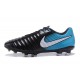 Nike Crampon de Foot Tiempo Legend 7 FG ACC Noir Blanc Bleu