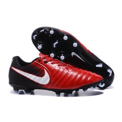 Nike Crampon de Foot Tiempo Legend 7 FG ACC Rouge Noir Blanc