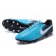 Nike Crampon de Foot Tiempo Legend 7 FG ACC Bleu Blanc Noir