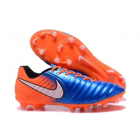 Nike Crampon de Foot Tiempo Legend 7 FG ACC Bleu Orange