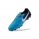 Nike Crampon de Foot Tiempo Legend 7 FG ACC Bleu Blanc Noir