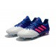 Chaussure Adidas - Crampons de Football Ace 17.1 FG Bleu Rose Blanc