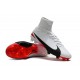Nike Mercurial Superfly V FG ACC Chaussure de Football Blanc Rouge Noir