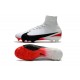 Nike Mercurial Superfly V FG ACC Chaussure de Football Blanc Rouge Noir