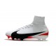 Nike Mercurial Superfly V FG ACC Chaussure de Football Blanc Rouge Noir