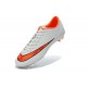 Chaussure de Football Hommes Nike Mercurial Vapor 10 FG Blanc Orange