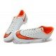 Chaussure de Football Hommes Nike Mercurial Vapor 10 FG Blanc Orange