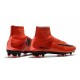 Nike Mercurial Superfly V FG ACC Chaussure de Football Rouge Noir