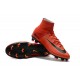 Nike Mercurial Superfly V FG ACC Chaussure de Football Rouge Noir