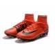 Nike Mercurial Superfly V FG ACC Chaussure de Football Rouge Noir