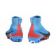 Nike Mercurial Superfly V FG ACC Chaussure de Football Bleu Rouge Noir