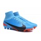 Nike Mercurial Superfly V FG ACC Chaussure de Football Bleu Rouge Noir
