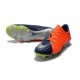Chaussures de Football pour Hommes - Nike Hypervenom Phantom 3 FG Orange Bleu Argent