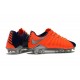 Chaussures de Football pour Hommes - Nike Hypervenom Phantom 3 FG Orange Bleu Argent