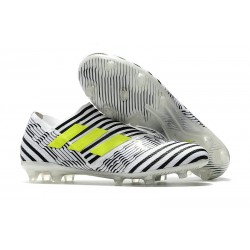 Chaussure adidas Nemeziz 17+ 360 Agility FG - Crampons pour Hommes Blanc Jaune Noir