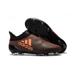 Crampons de Foot adidas X 17+ Purespeed FG Orange Noir