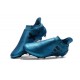 Crampons de Foot adidas X 17+ Purespeed FG Bleu Noir