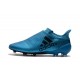 Crampons de Foot adidas X 17+ Purespeed FG Bleu Noir