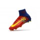 Nike Mercurial Superfly V FG ACC Chaussure de Football Barcelona FC Bleu Rouge Jaune