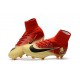 Nike Mercurial Superfly V FG ACC Chaussure de Football Rouge Jaune Noir