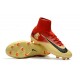 Nike Mercurial Superfly V FG ACC Chaussure de Football Rouge Jaune Noir