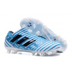 Chaussure adidas Nemeziz 17+ 360 Agility FG - Crampons pour Hommes Blanc Legend Ink Bleu