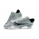 Nike Mercurial Vapor XI FG 2017 Crampon de Foot CR7 Gris Noir Blanc
