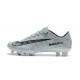 Nike Mercurial Vapor XI FG 2017 Crampon de Foot CR7 Gris Noir Blanc