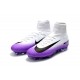 Nike Mercurial Superfly V FG ACC Chaussure de Football Noir Blanc Violet