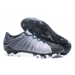 Chaussures de Football pour Hommes - Nike Hypervenom Phantom 3 FG Gris Noir