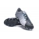 Chaussures de Football pour Hommes - Nike Hypervenom Phantom 3 FG Gris Noir