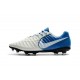 Nike Crampon de Foot Tiempo Legend 7 FG ACC Blanc Bleu