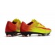 Chaussures de Football Nike Mercurial Vapor XI FG pour Hommes Rouge Jaune