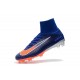Nike Mercurial Superfly V FG ACC Chaussure de Football Bleu Royal Chrome Carmin