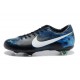 Nouveau Chaussure de Football Nike Mercurial Vapor IX FG Galaxie Bleu Noir Blanc