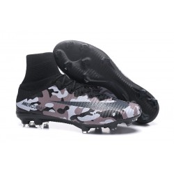 Nike Mercurial Superfly V FG ACC Chaussure de Football Camouflage Gris Noir