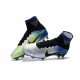 Nike Mercurial Superfly V FG ACC Chaussure de Football Bleu Noir Chrome Volt