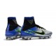 Nike Mercurial Superfly V FG ACC Chaussure de Football Bleu Noir Chrome Volt