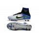 Nike Mercurial Superfly V FG ACC Chaussure de Football Bleu Noir Chrome Volt