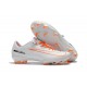 Chaussures de Football Nike Mercurial Vapor XI FG pour Hommes Blanc Orange