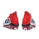 Nouveau Chaussures de Foot Adidas Predator 18+ FG Blanc Noir Rouge