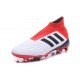 Nouveau Chaussures de Foot Adidas Predator 18+ FG Blanc Noir Rouge