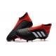Nouveau Chaussures de Foot Adidas Predator 18+ FG Noir Rouge Blanc