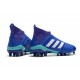 Nouveau Chaussures de Foot Adidas Predator 18+ FG Bleu Blanc